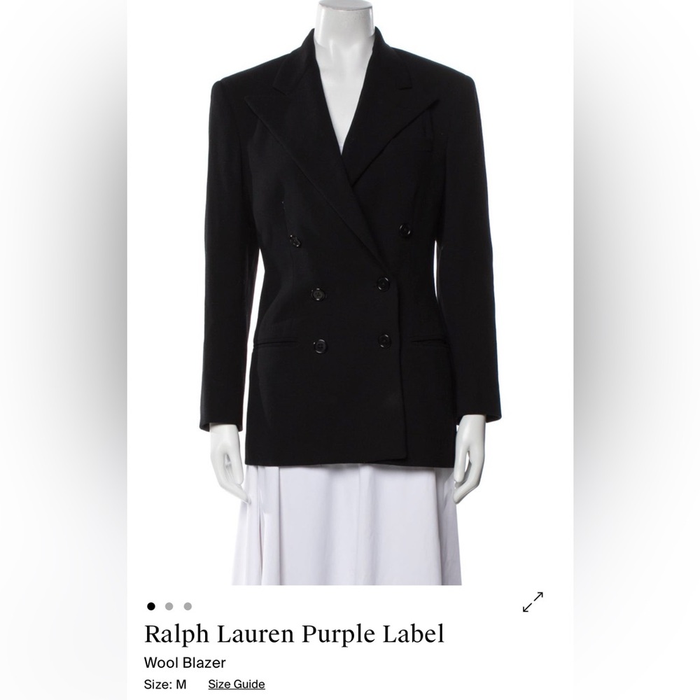 Ralph Lauren Purple Label Elegant Black Blazer